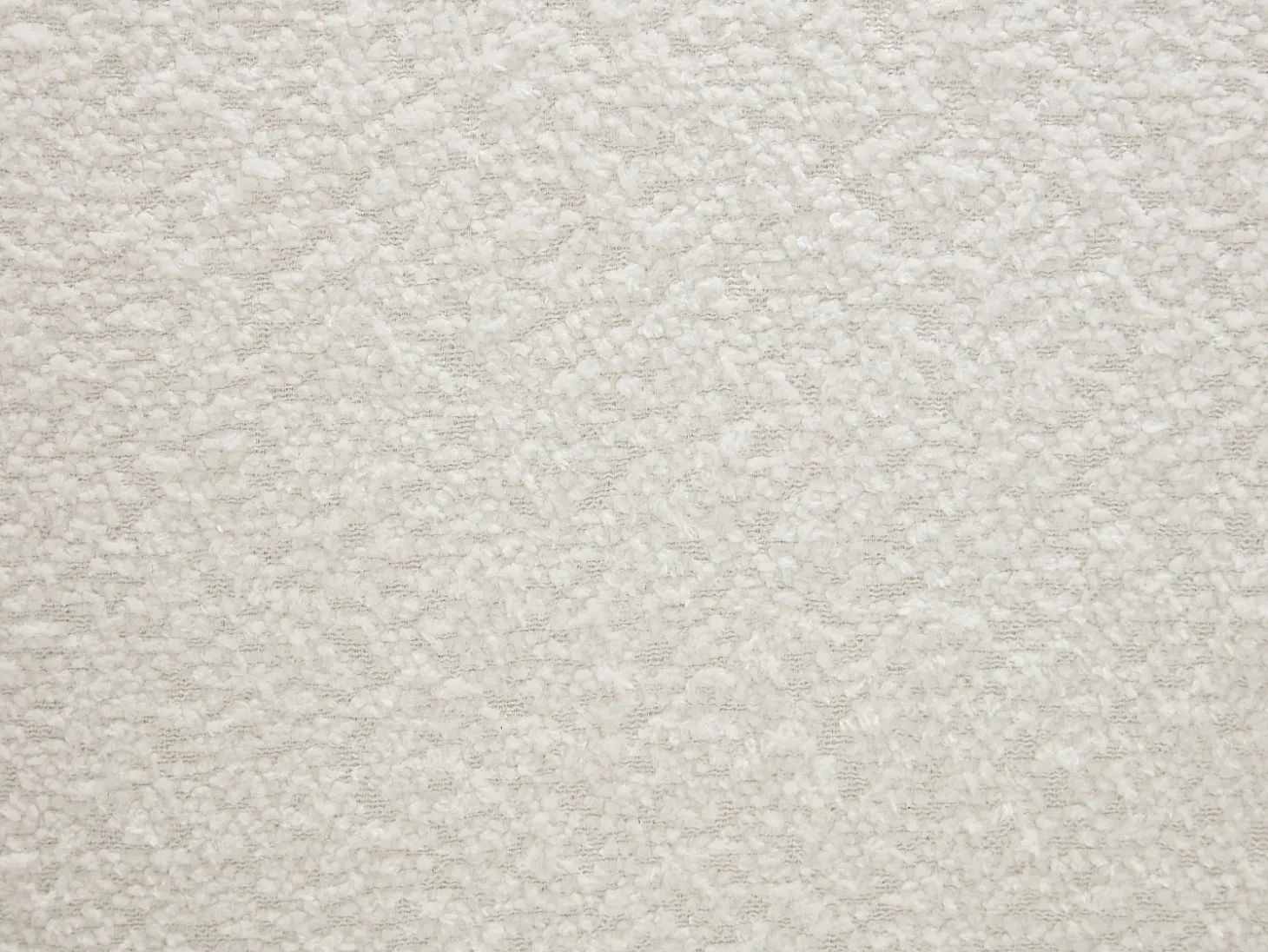 Conjunto de 6 sillas con reposabrazos de tela bouclé y madera de hevea - Blanco - NORETI