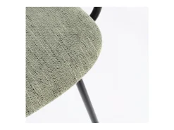 Conjunto de 2 sillas con reposabrazos Serona - Elegancia y confort en estilo retro-Color Gris oscuro/Verde