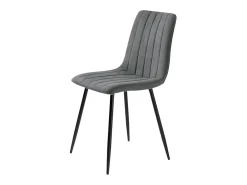 Conjunto de 4 sillas de comedor modernas en tejido antracita "Palmer" acolchadas cm 45x54 88h