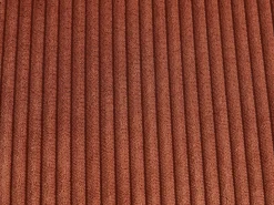 Conjunto de 2 sillas de pana y metal negro - Terracota - ALPALI