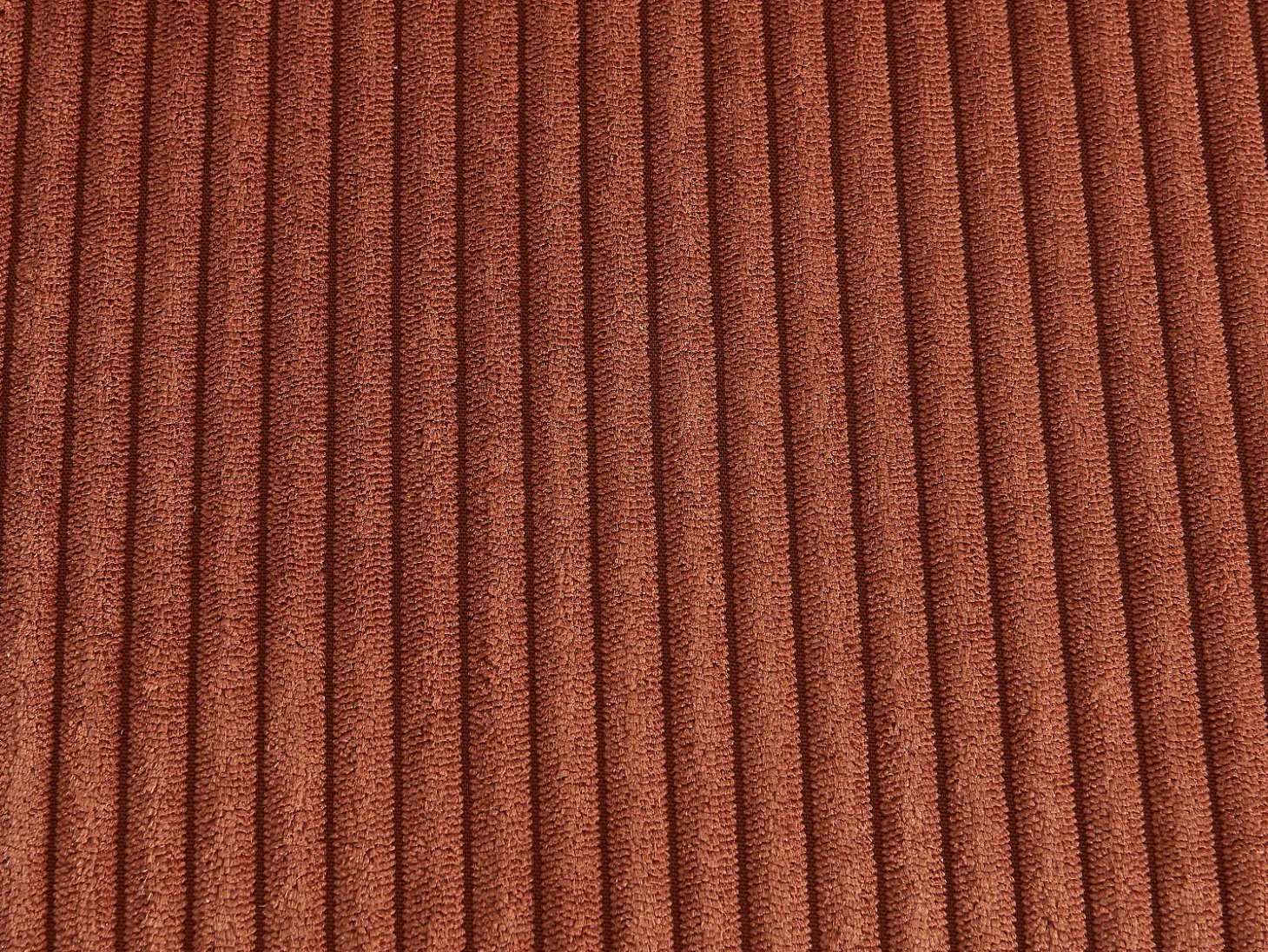 Conjunto de 2 sillas de pana y metal negro - Terracota - ALPALI