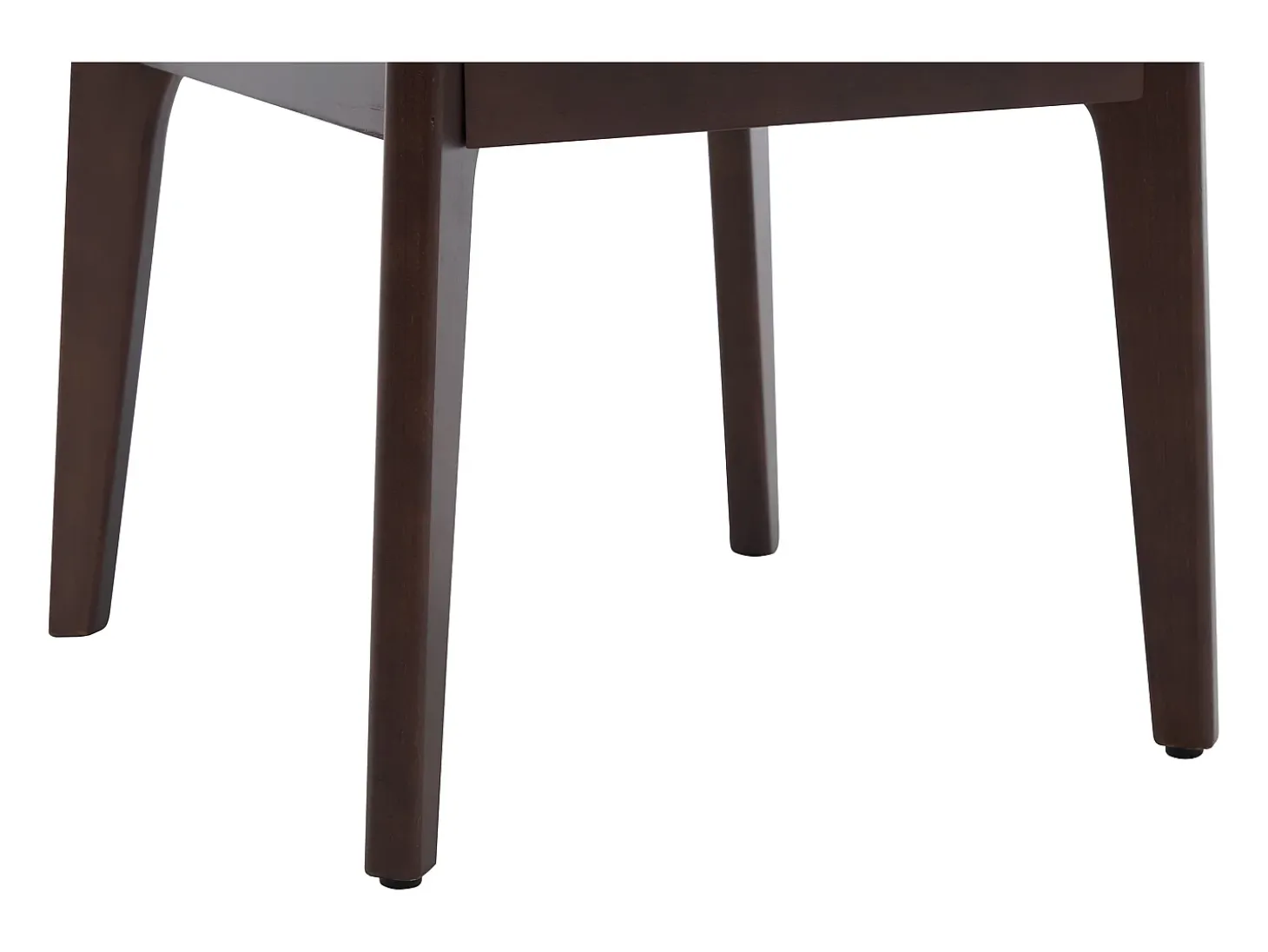 Conjunto de 6 sillas en tela texturizada y madera de hevea - Beige - GABIEL