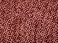 Conjunto de 6 sillas en tela texturizada y madera de hevea - Marrón - GABIEL