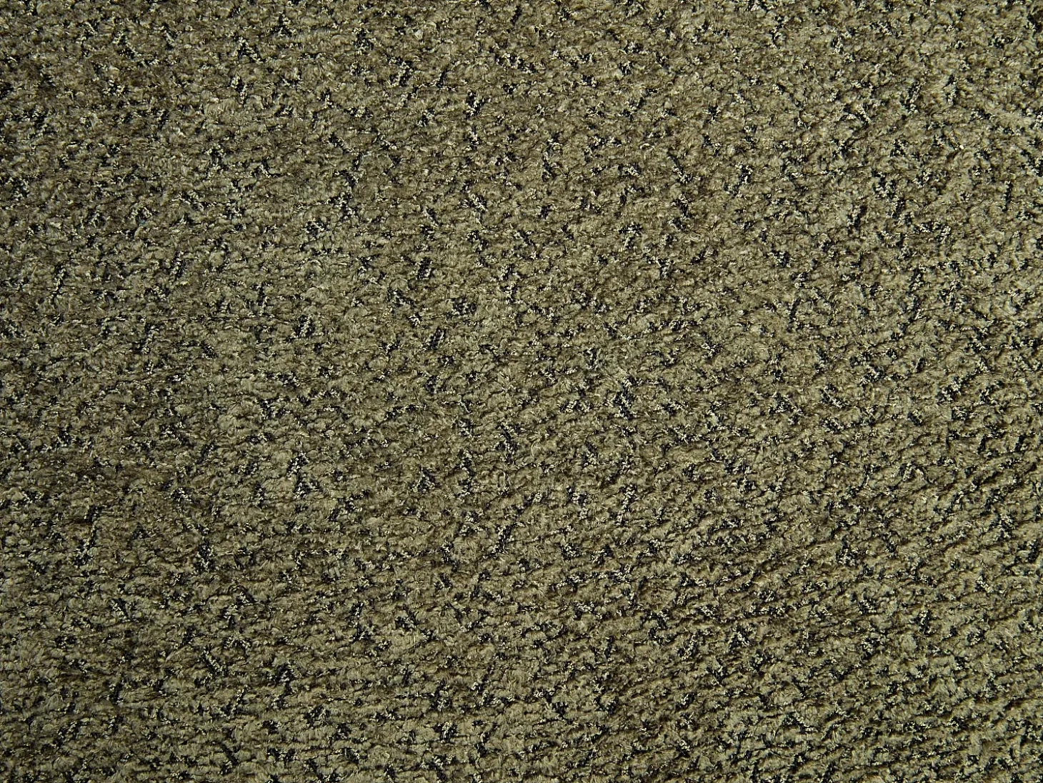 Conjunto de 2 sillas en tela bouclé y madera de hevea - Verde caqui y negro - LIVELIA