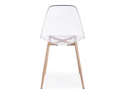 Conjunto de 4 sillas Mandy de policarbonato transparente - Diseño moderno y refinado
