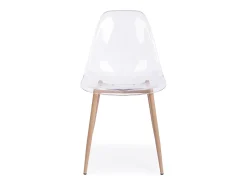 Conjunto de 4 sillas Mandy de policarbonato transparente - Diseño moderno y refinado