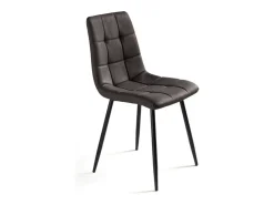 Conjunto de 4 sillas modernas marrones 