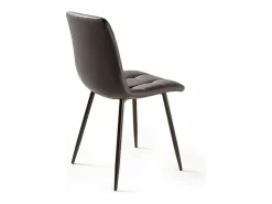 Conjunto de 4 sillas modernas marrones 