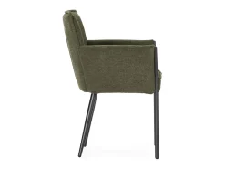Conjunto de 2 sillones de tela con patas de metal H85 cm - ELINA