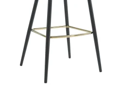 Conjunto de 2 taburetes de bar de pana y metal - Crema - FINCHY by Pascal Morabito
