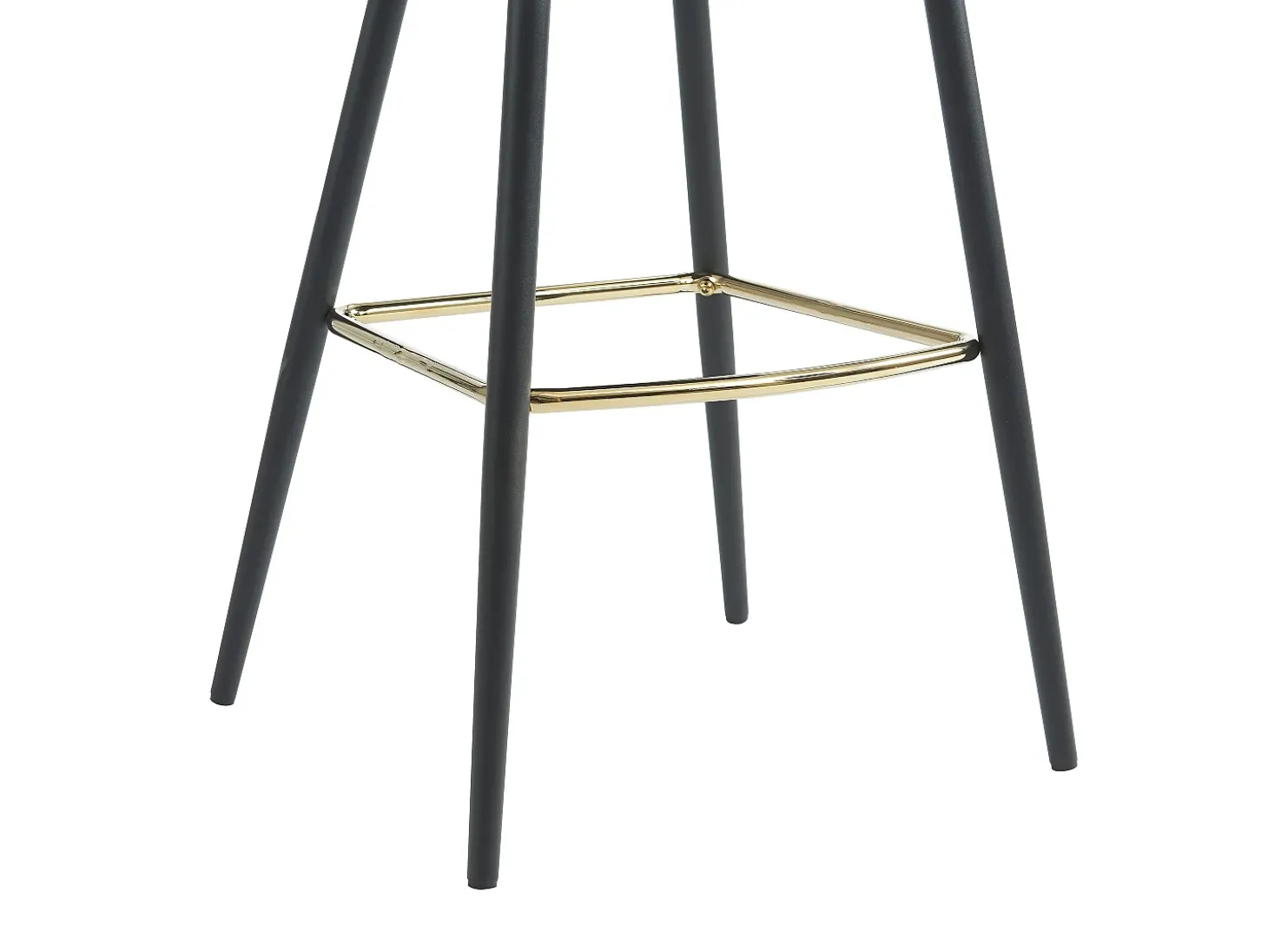 Conjunto de 2 taburetes de bar de pana y metal - Crema - FINCHY by Pascal Morabito