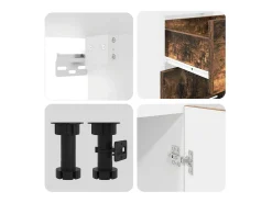 Conjunto de armarios de cocina Lyon 4 pcs Roble ahumado