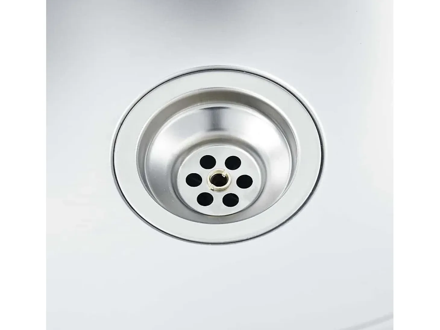 Conjunto de fregadero y escurridor de cocina plata 800x600x155 mm acero inoxidable