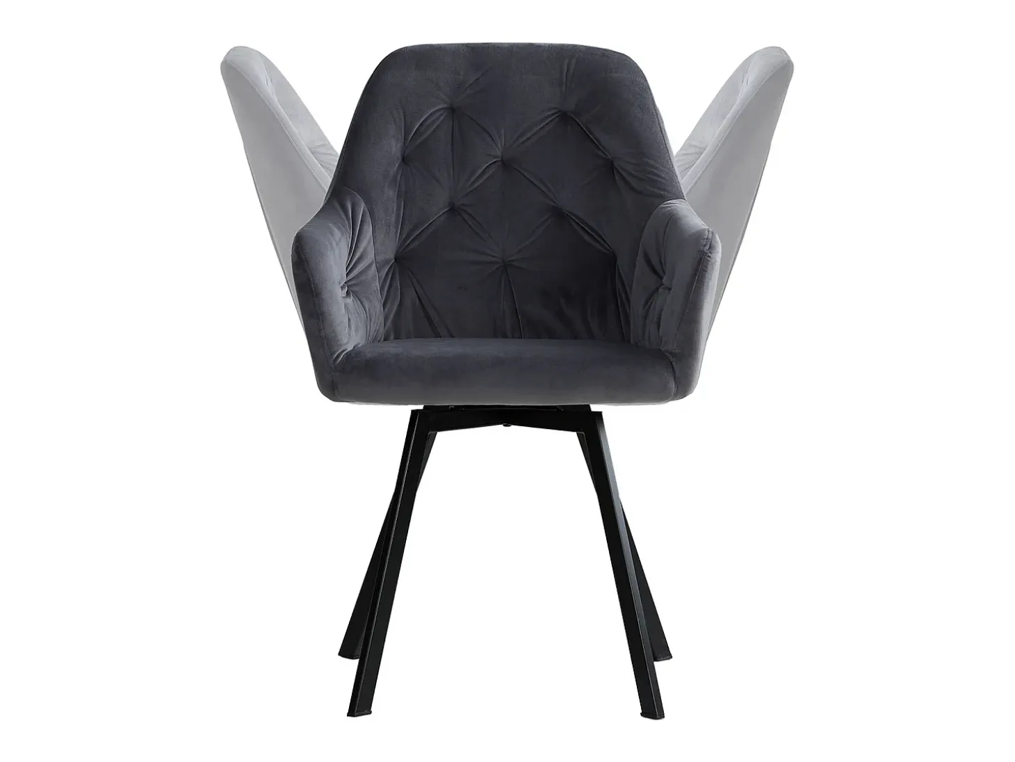 Conjunto de sillas de comedor 59x87.5x65 cm Gris Sillas Eames