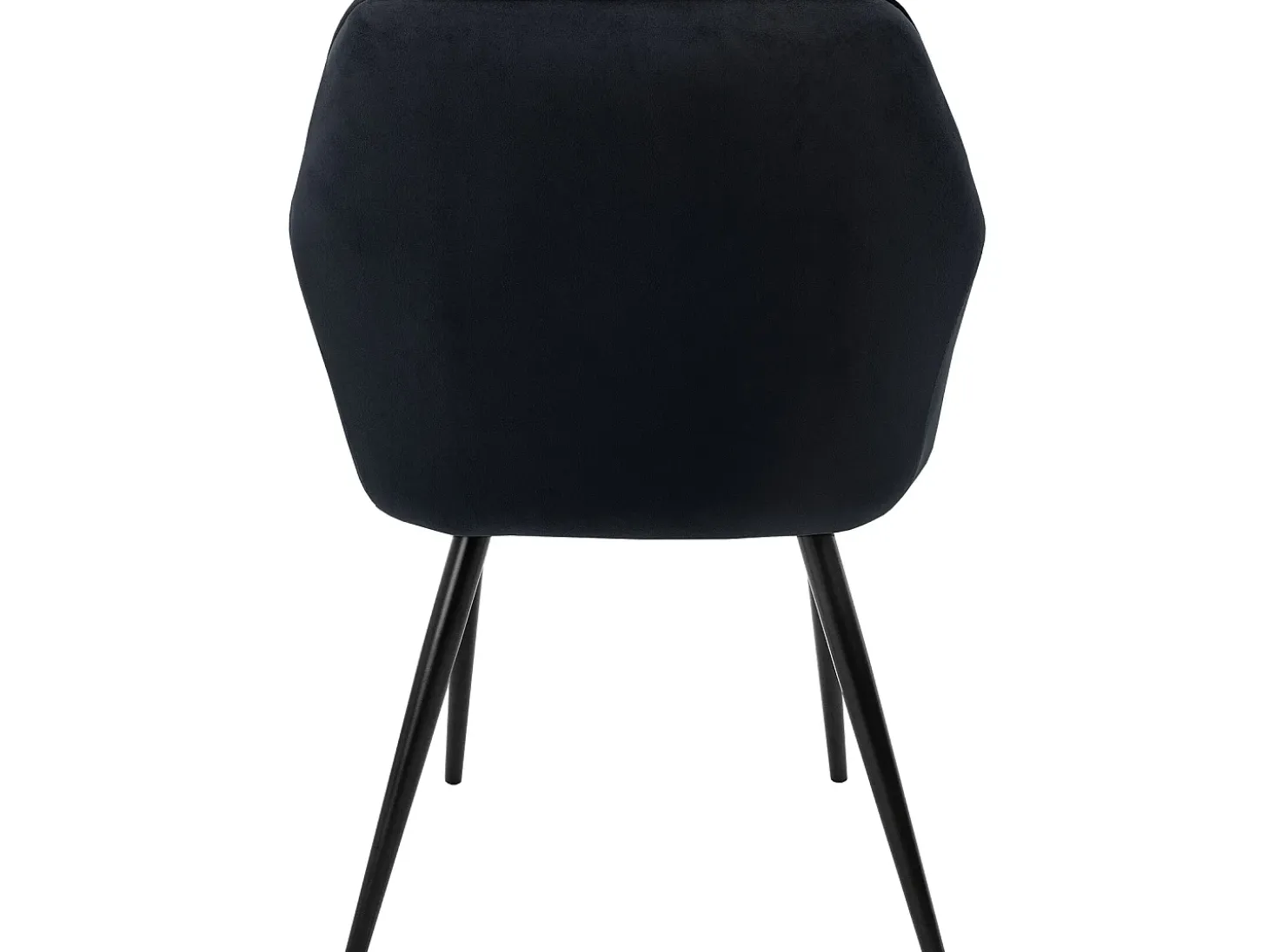 Conjunto de 2x sillas de comedor tapizadas en terciopelo sillones salón negro ML-Design
