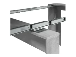Consola de comedor extensible Funzionale 5 posiciones cemento