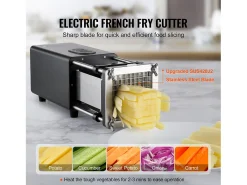 Cortador De Papas Eléctrico SucceBuy, Picadora Y Rebanadora De Acero Inoxidable Para Patatas Y Verduras