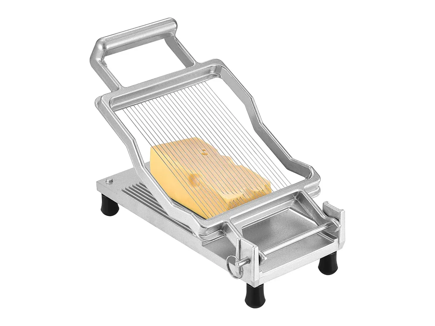 Cortador de Queso Fino SucceBuy, Hilo de 0,5 cm, para Queso, Cocina, 0 V, Aleación de Aluminio, Plata