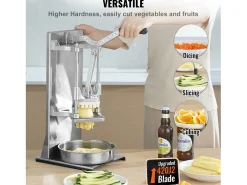 Cortadora Comercial de Papas y Verduras SucceBuy, Cortadora de Papas con 4 Cuchillas, Cortadora de Esquinas
