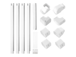 Cubierta de Línea SucceBuy 7.62cm de Ancho 535 cm para Mini-Aire Acondicionado Separado/Central en PVC