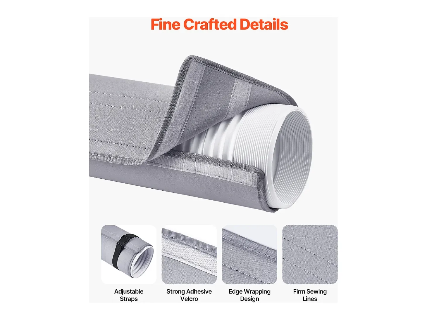 Cubierta Protectora para Tubo de Acondicionador de Aire SucceBuy, Manguito Aislante para Acondicionador de Aire Portátil, Ajuste Universal