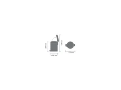 Cubo de basura con pedal 5L NewIcon Blanco Brabantia