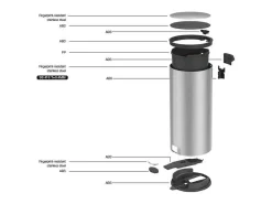 Cubo de basura de cocina de pedal 30L FOREST