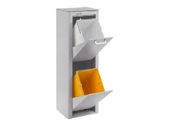 Cubo de basura para la cocina - Cubo de reciclaje - 2 compartimentos de 20L - CUBEK