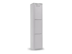 Cubo de basura para la cocina - Cubo de reciclaje - 3 compartimentos de 20L - CUBEK
