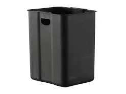 Cubo de reciclaje de acero inoxidable con pedal - 3 compartimentos - 60L - DUMEO