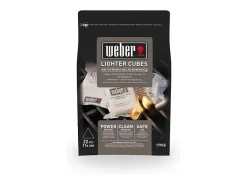 Cubos de encendido Weber x22 - Encendedor ecológico para barbacoa de carbón, encendido rápido incluso en tiempo húmedo