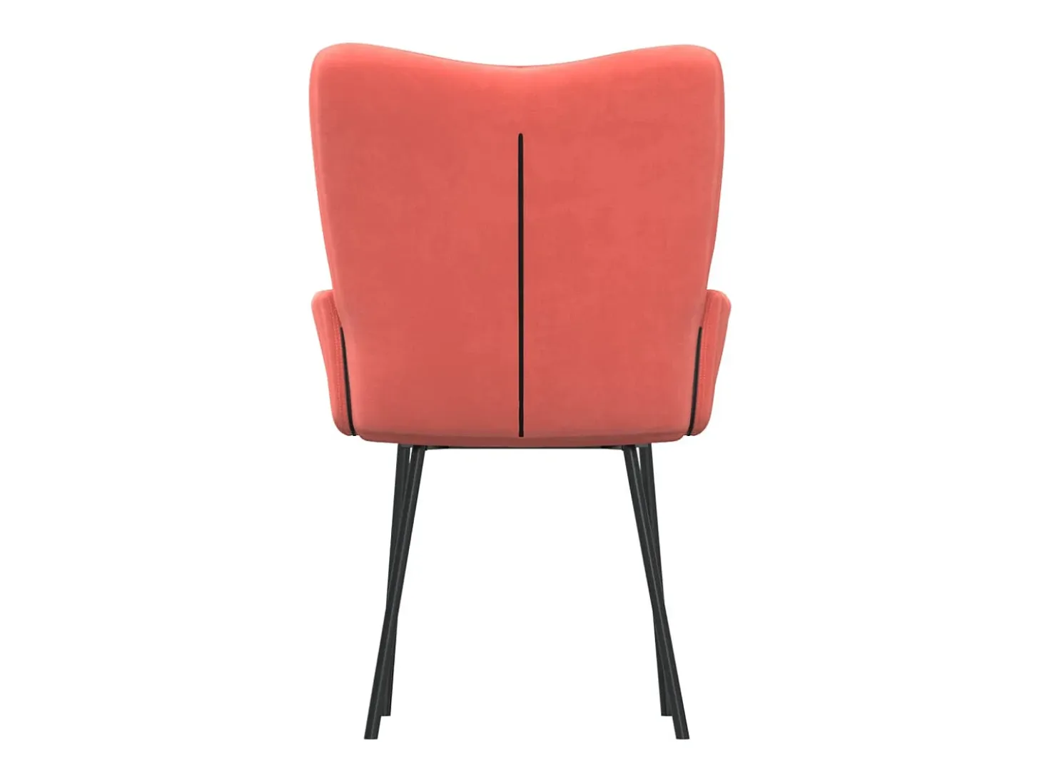 Dalira Sillas de comedor 2 unidades terciopelo rosa