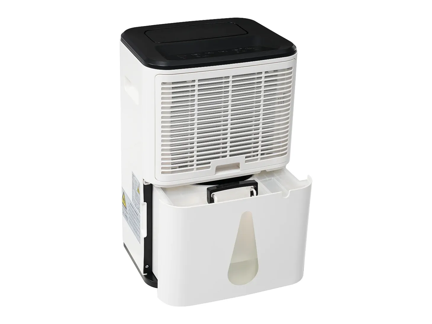 Deshumidificador de 25L con secadora - Pantalla LED - Blanco y negro