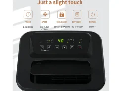 Deshumidificador de 25L con secadora - Pantalla LED - Blanco y negro