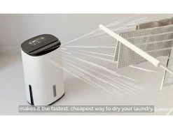 Deshumidificador MeacoDry Arete® Two 10L – silencioso, con app, filtro HEPA, secado rápido, bajo consumo, ideal para 1-2 habitaciones