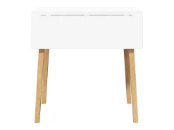 Dining Table Natural Solid Wood Rubber