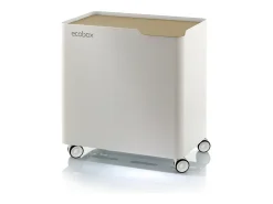 DON HIERRO - Cubo de basura reciclaje ECOBOX, con ruedas y cierre suave, 60 litros-