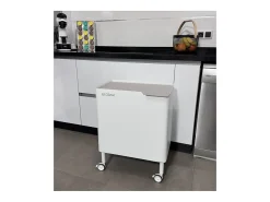 DON HIERRO - Cubo de basura ergonómico, funcional y elegante, 2 x 20 litros, ECOBOX NOA-