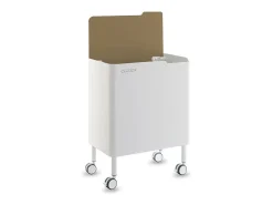 DON HIERRO - Cubo de basura ergonómico, funcional y elegante, 2 x 20 litros, ECOBOX NOA-