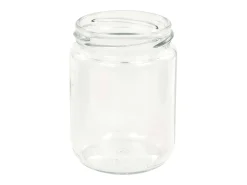 Drew Mason Tarros de mermelada de vidrio tapa blanca y roja 96 uds 230 ml