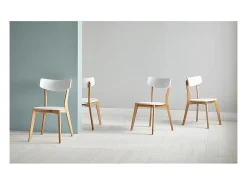 Dudeco Silla Ava Roble y Blanco