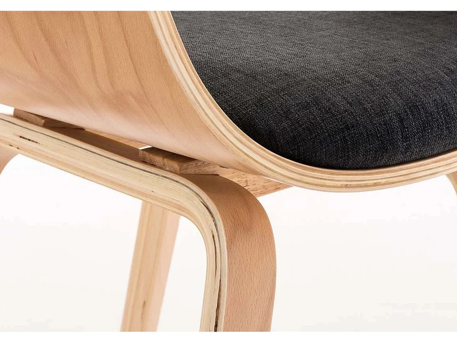 Dudeco Silla Berlim de Tela Roble y gris oscuro