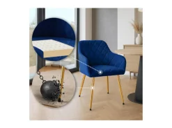 Dudeco Silla Bilbau Gold Azul marino