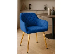 Dudeco Silla Bilbau Gold Azul marino