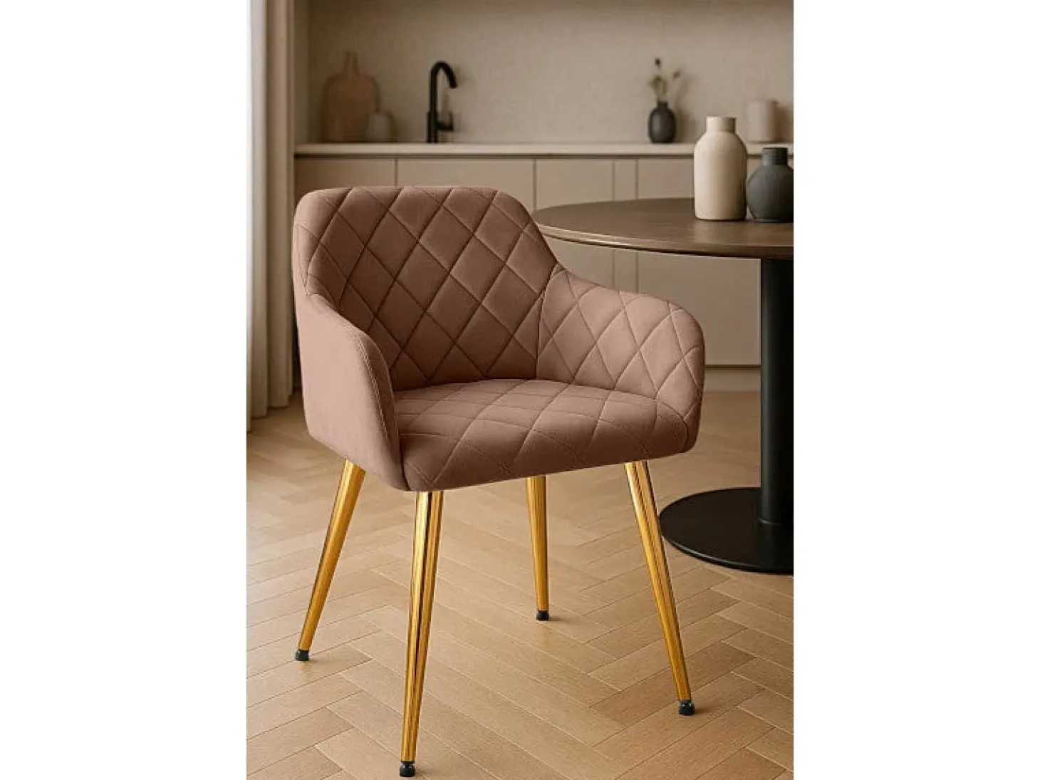 Dudeco Silla Bilbau Gold Marrón