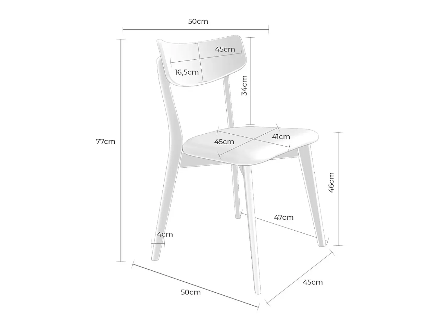 Dudeco Silla Porto Santo de Nogal Gris claro