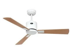 eco neo III 103, ventilador sin luz, cuerpo blanco con aspas de arce y haya, casafan