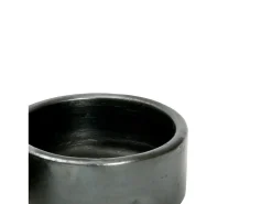 El Cuenco Cilíndrico Quemado - Negro - S