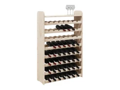 Eldon Botellero con tablero superior madera de pino 72,5x25x111,5 cm