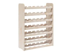 Eldon Botellero madera maciza de pino 67,5x25x87 cm